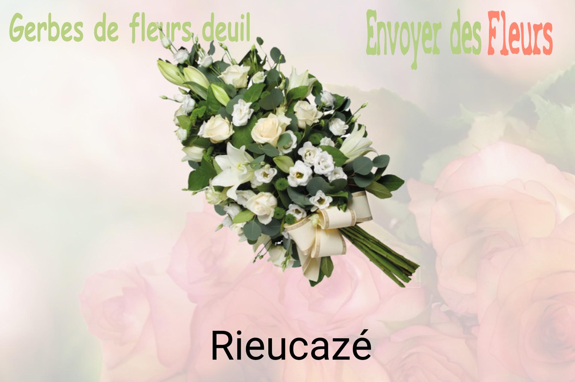Gerbe de fleurs de deuil livrée à Rieucazé